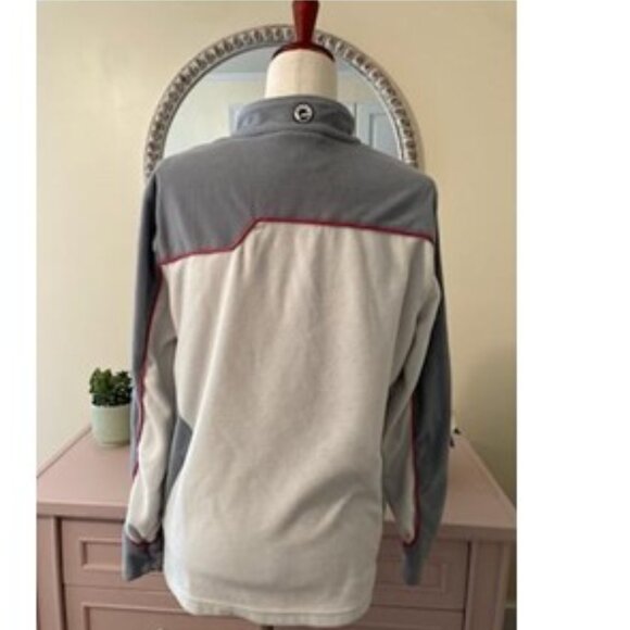 SKI-DOO Gray and White with Pink Piping Winter Fleece - Picture 2 of 4